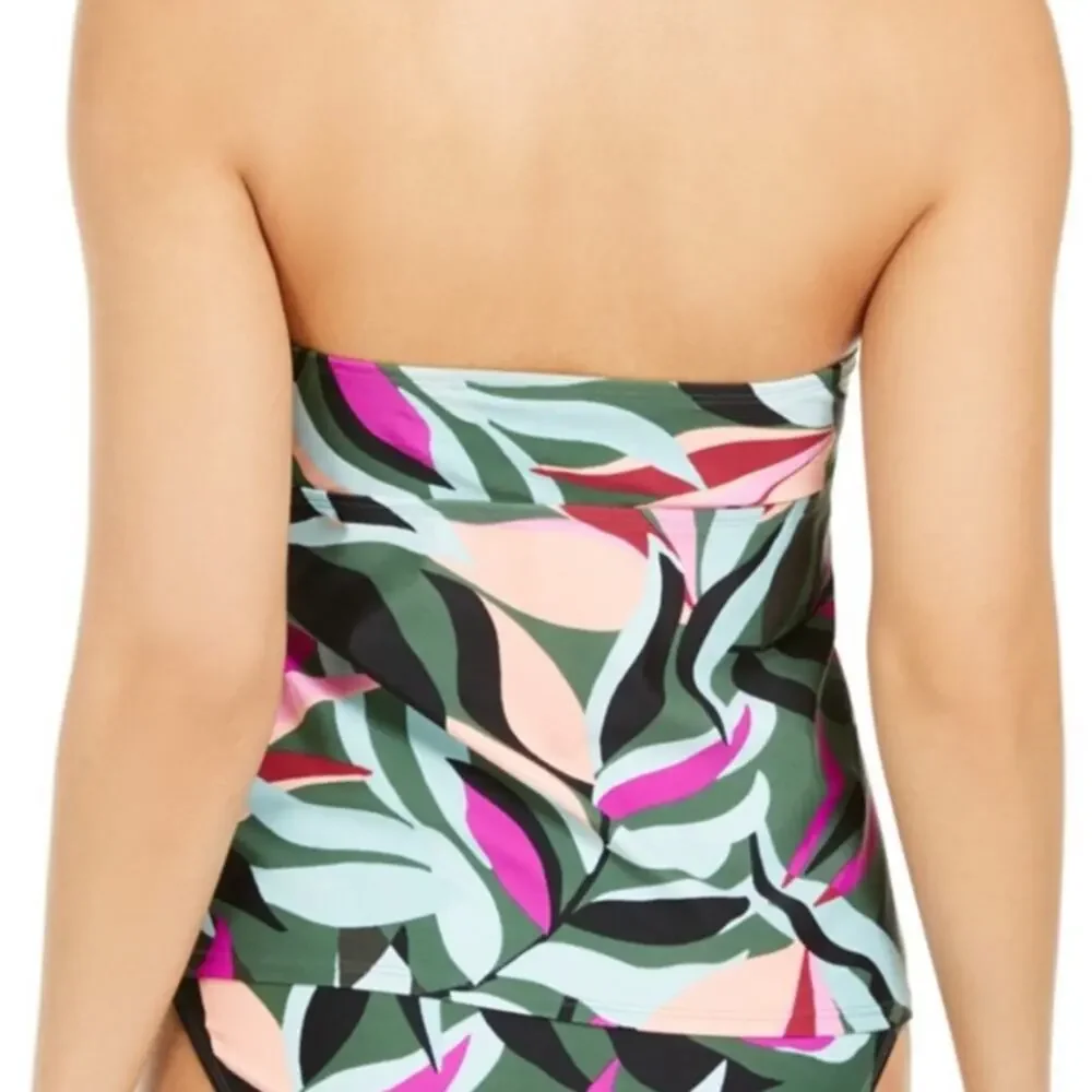 Hula Honey OLIVE MULTI Hyper Tankini Swim Top
